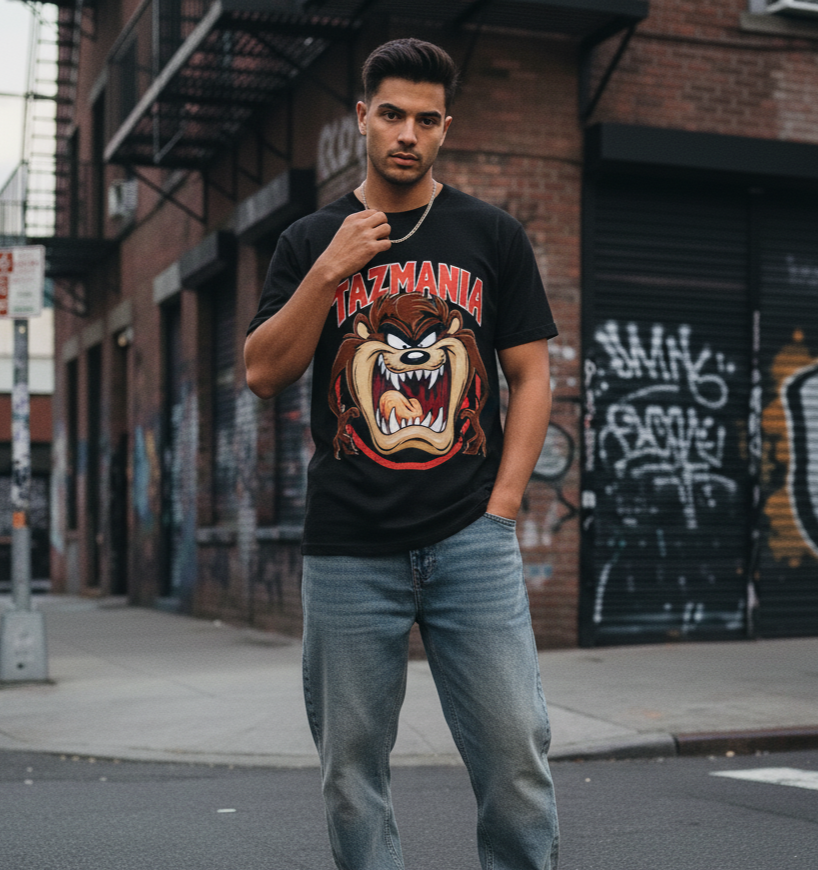 T Shirt Streetwear Homme – Tazmania Savage