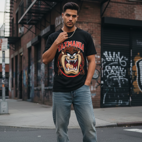 T Shirt Streetwear Homme – Tazmania Savage