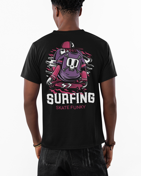 Tee Shirt Homme Streetwear Surfing Skate Funky