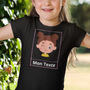 Tee Shirt Personnalisé Enfant Fille Noir