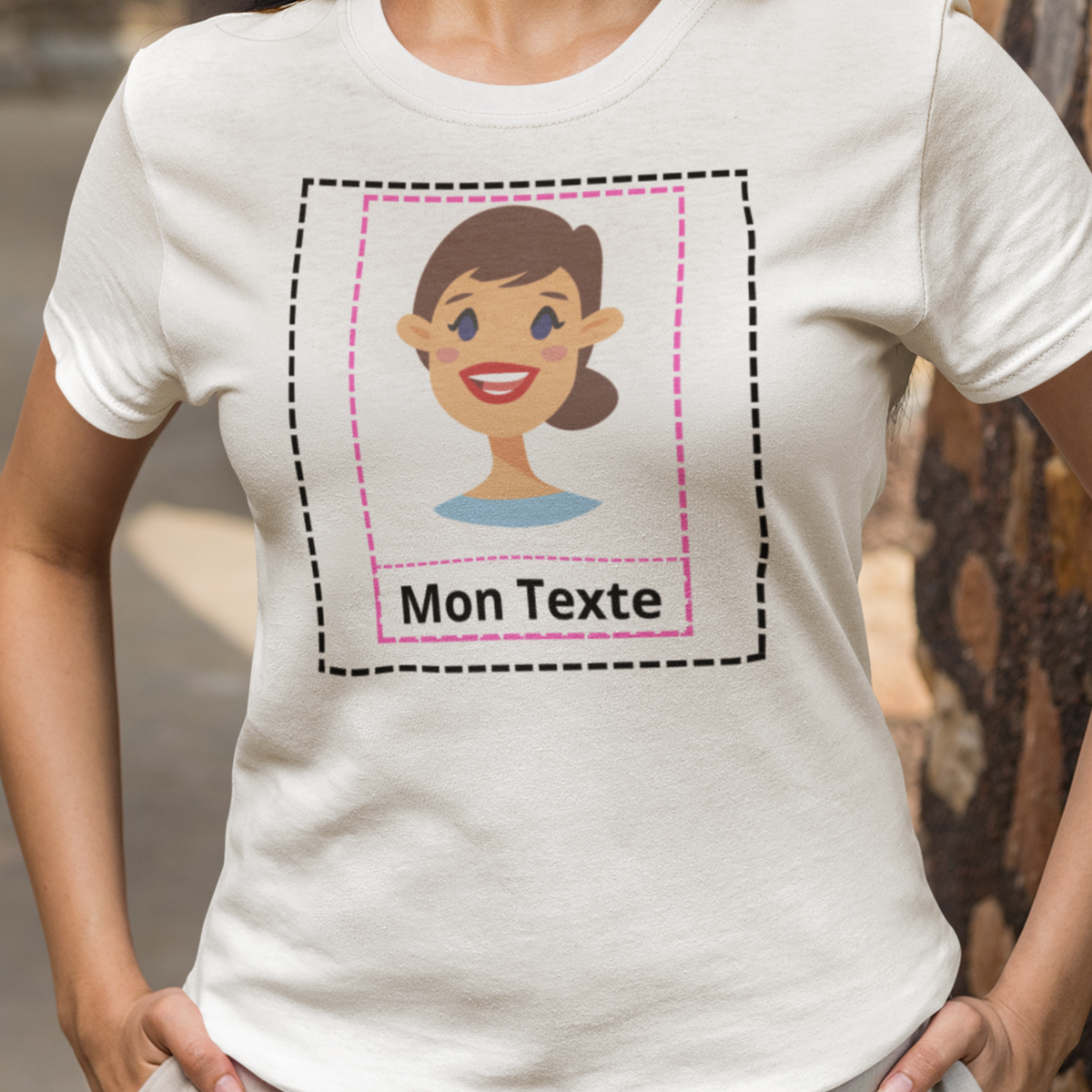 Tee Shirt Personnalisé Femme Blanc