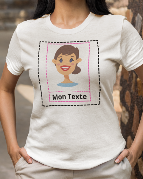 Tee Shirt Personnalisé Femme Blanc