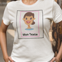 Tee Shirt Personnalisé Femme Blanc