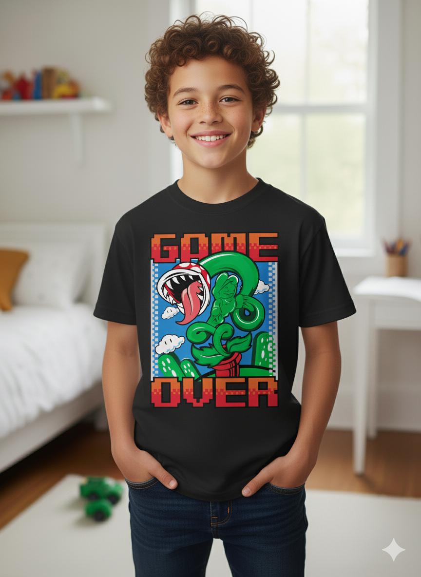 Tee Shirt Streetwear Enfant Garçon - Game Over