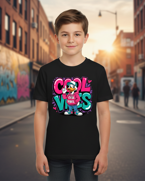 Tee Shirt Streetwear Enfant Garçon - Cool Vibes
