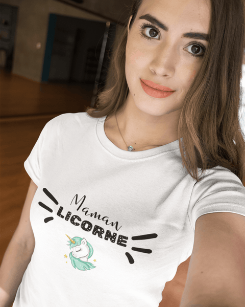 Tee shirt femme maman licorne - AYKEN WEAR