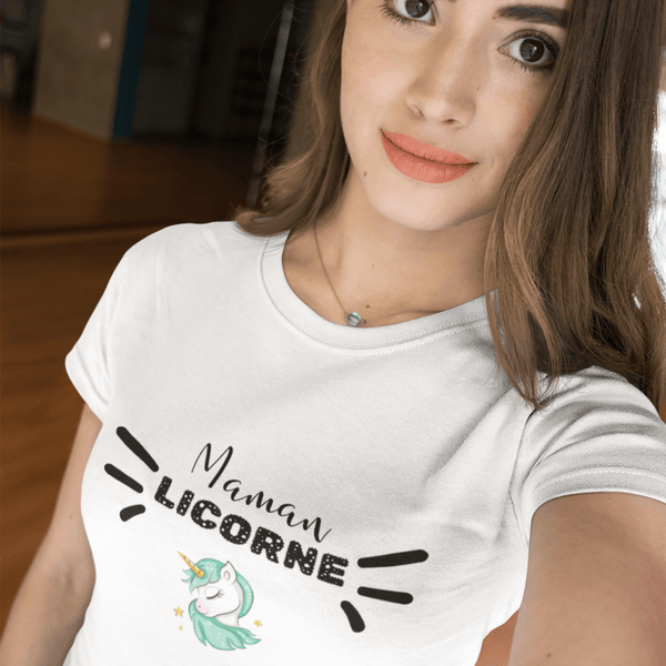 Tee shirt femme maman licorne - AYKEN WEAR