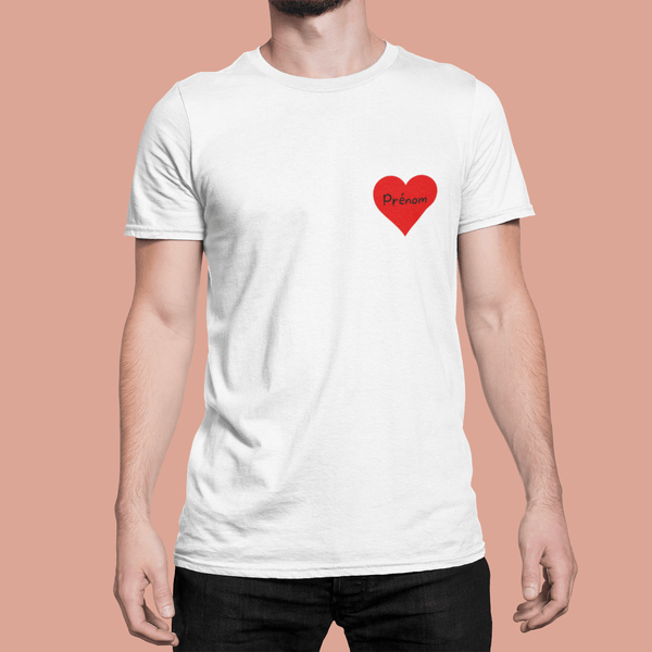 Tee shirt personnalisé homme Coeur - AYKEN WEAR