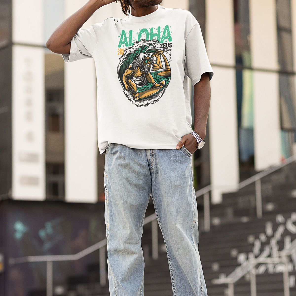 Tee shirt streetwear homme Aloha