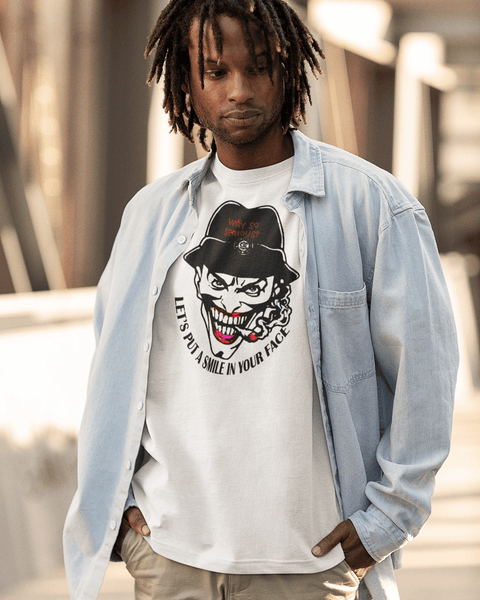 Tee shirt streetwear homme Let's put a smile in your face