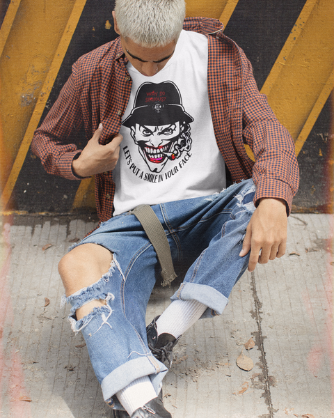 Tee shirt streetwear homme Let's put a smile in your face