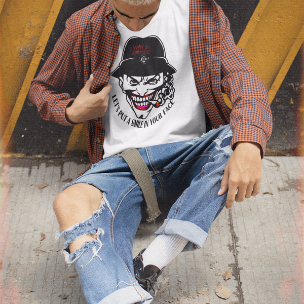 Tee shirt streetwear homme Let's put a smile in your face