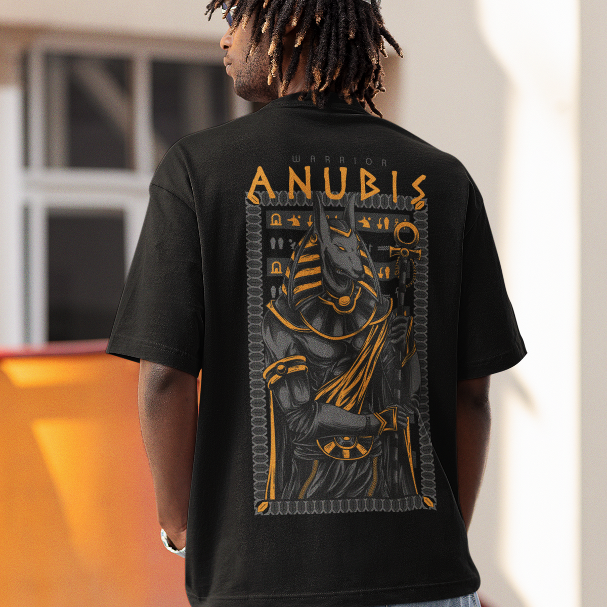 Tee shirt streetwear homme Warrior ANUBIS