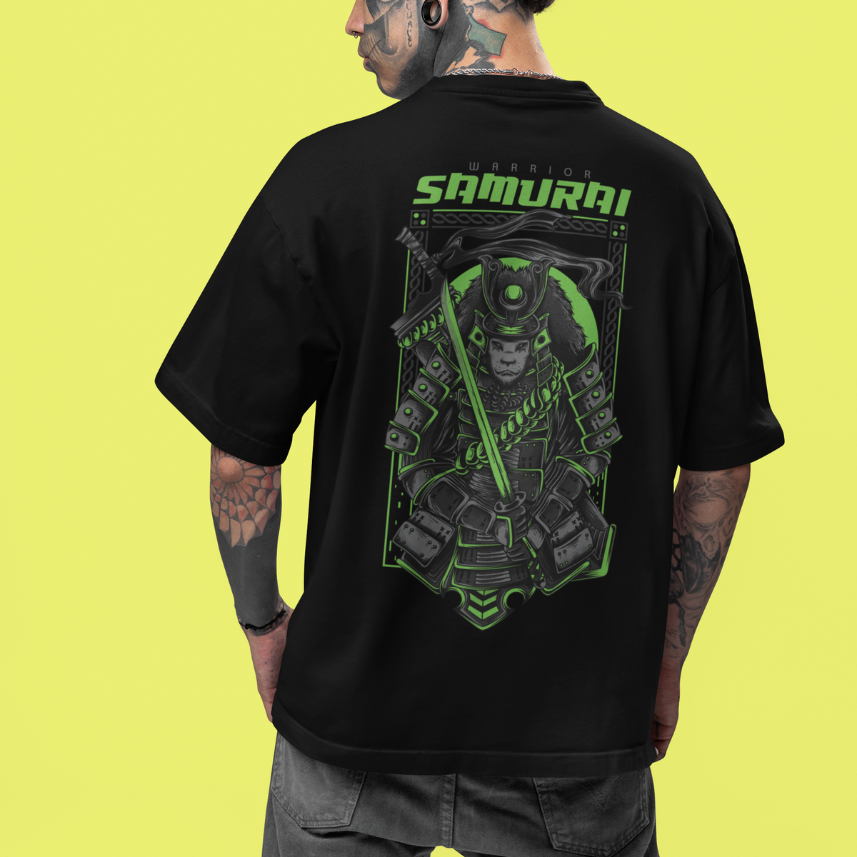 Tee shirt streetwear homme Warrior Samurai