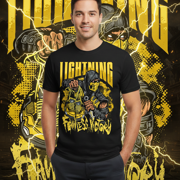 Tshirt Streetwear Homme Lightning Flawless Victory