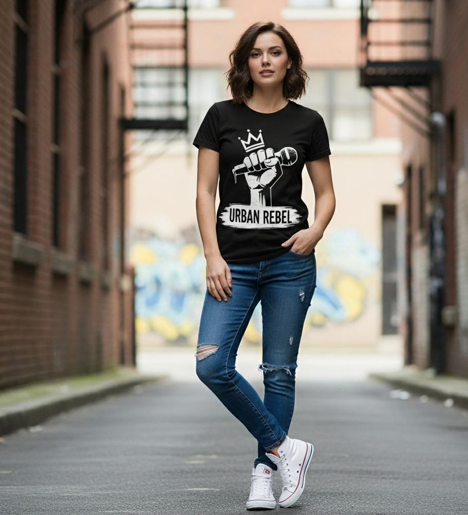 Tee-Shirt Streetwear Femme -Urban Rebel-