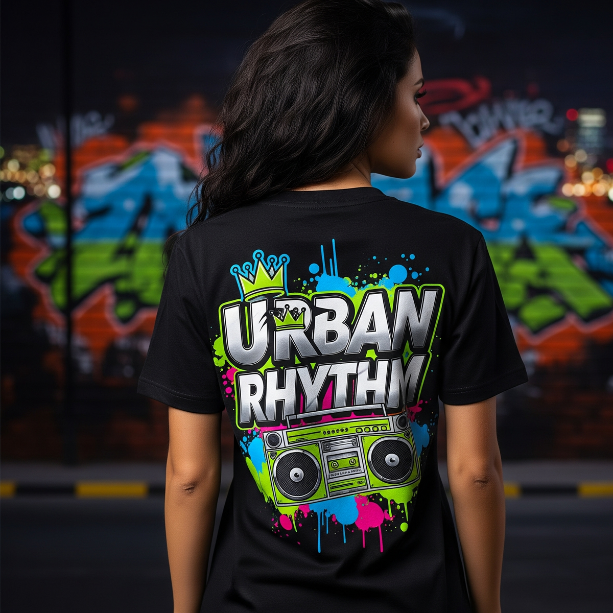Tee-Shirt Streetwear Femme -Urban Rhythm-