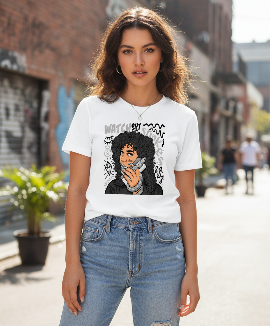 Tee-Shirt Streetwear Femme"Mystérieuse"