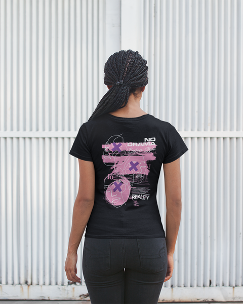 T-Shirt Streetwear Femme NO DRAMA Fashion Style