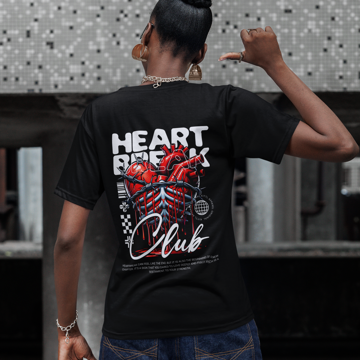 Tee-Shirt Streetwear Femme HEARTBREAK CLUB