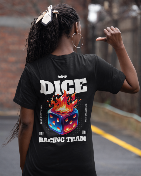 Tee-Shirt Streetwear Femme DICE RACING TEAM
