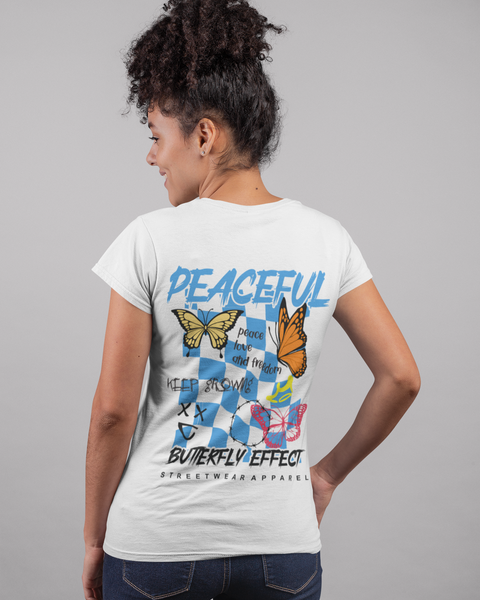 T-Shirt Streetwear Femme PEACEFUL