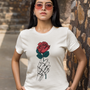 Tee-Shirt Streetwear Femme Rose Éternelle