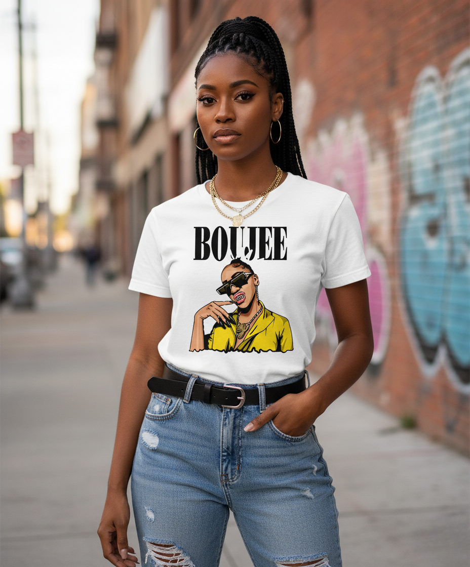 Tee-Shirt Streetwear Femme"Boujee"