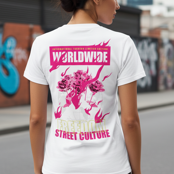 Tee-Shirt Streetwear Femme-L’élégance du Streetwear-