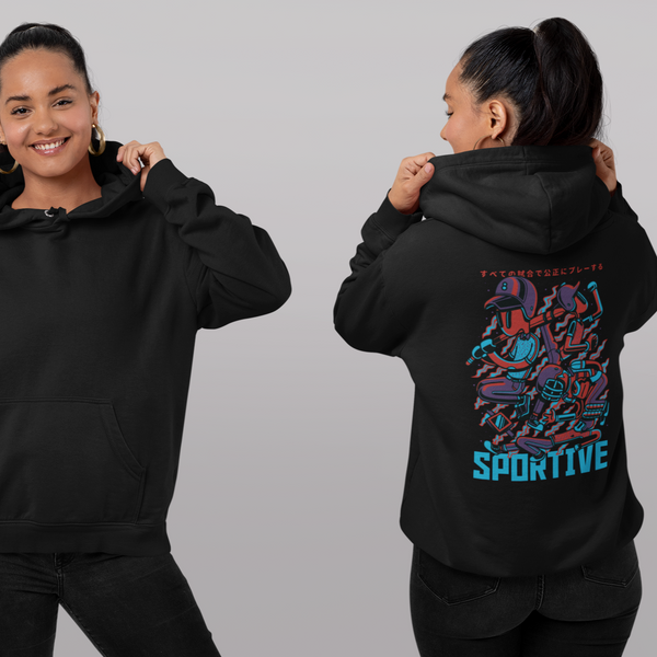 sweat a capuche streetwear femme SPORTIVE
