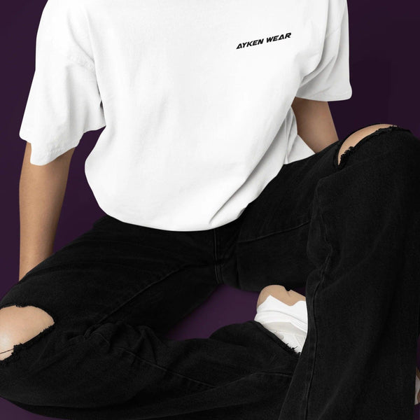 Tee Shirt Blanc Femme – THUG - AYKEN WEAR