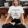 Tee shirt femme je peux pas j'ai yoga