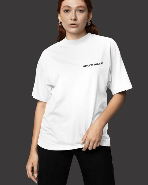 Tee Shirt Blanc Femme – THUG - AYKEN WEAR