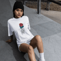 Tee Shirt Streetwear Femme Rose Éternelle