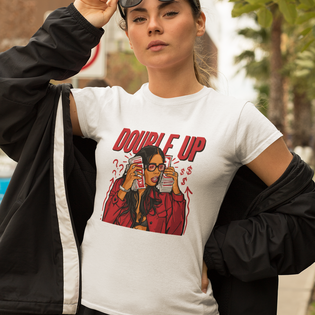 Tee-shirt streetwear femme Double Up