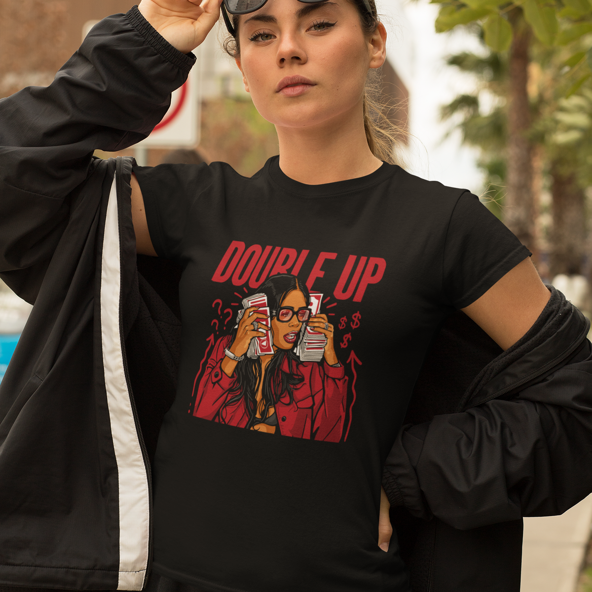 Tee-shirt streetwear femme Double Up