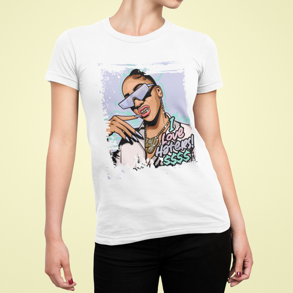 T-shirt streetwear femme I Love Haters