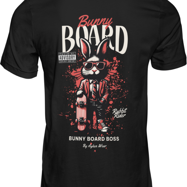 Tee Shirt Homme Noir - Bunny Board