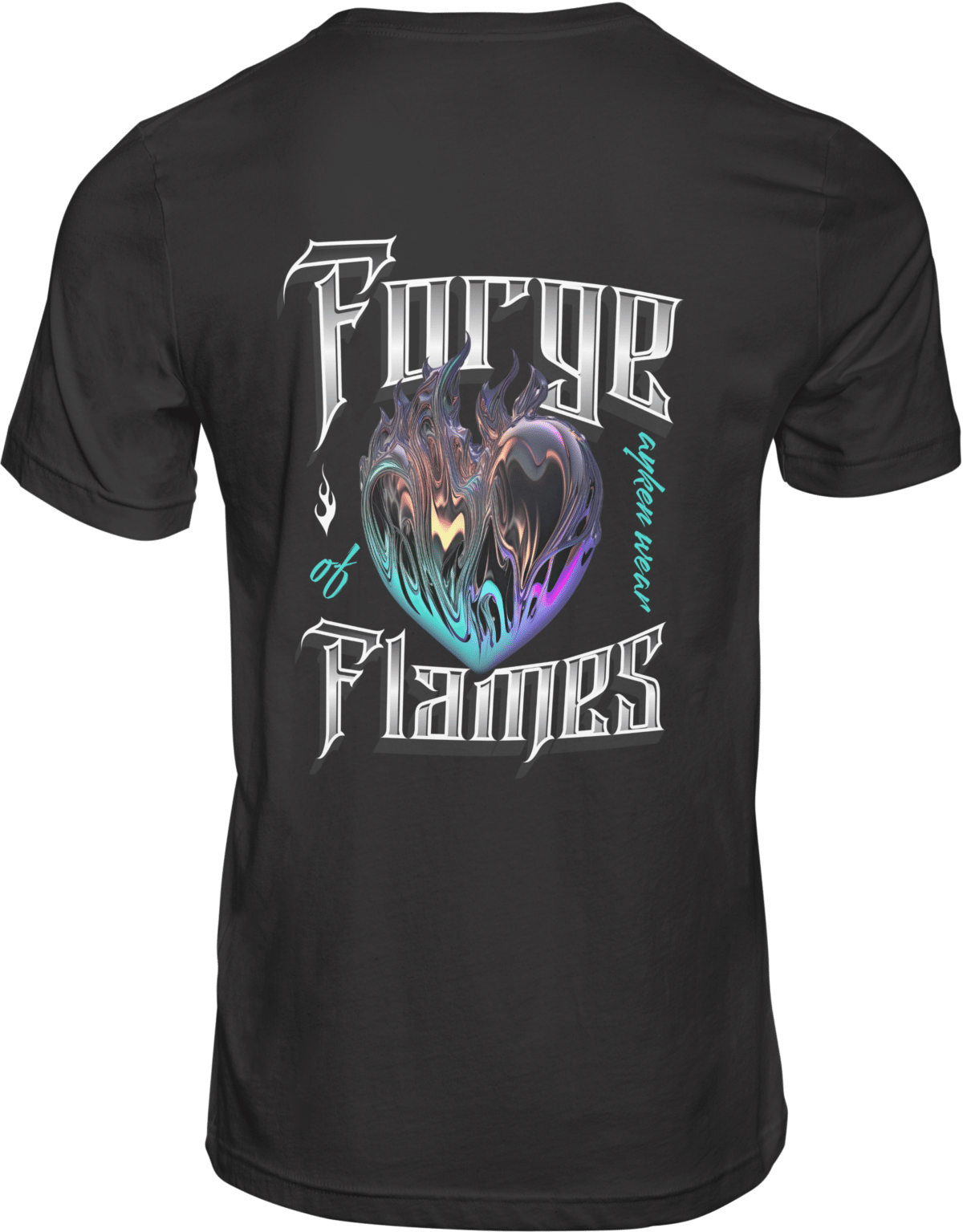 Tee shirt Homme Heart Flames