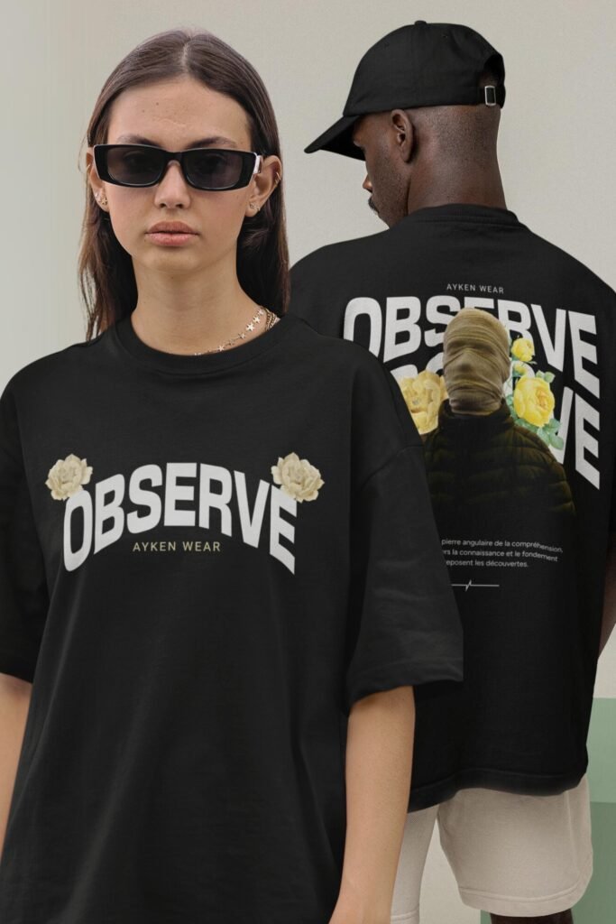 tee shirt oversize aykenwear observe