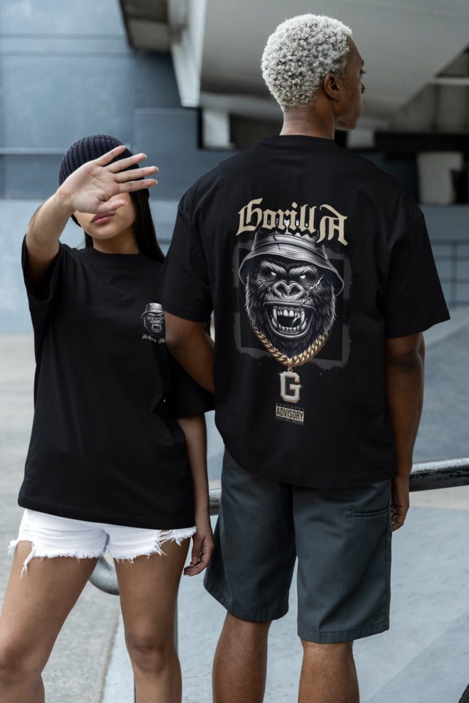 Tee Shirt Homme Noir Gorilla - AYKEN WEAR