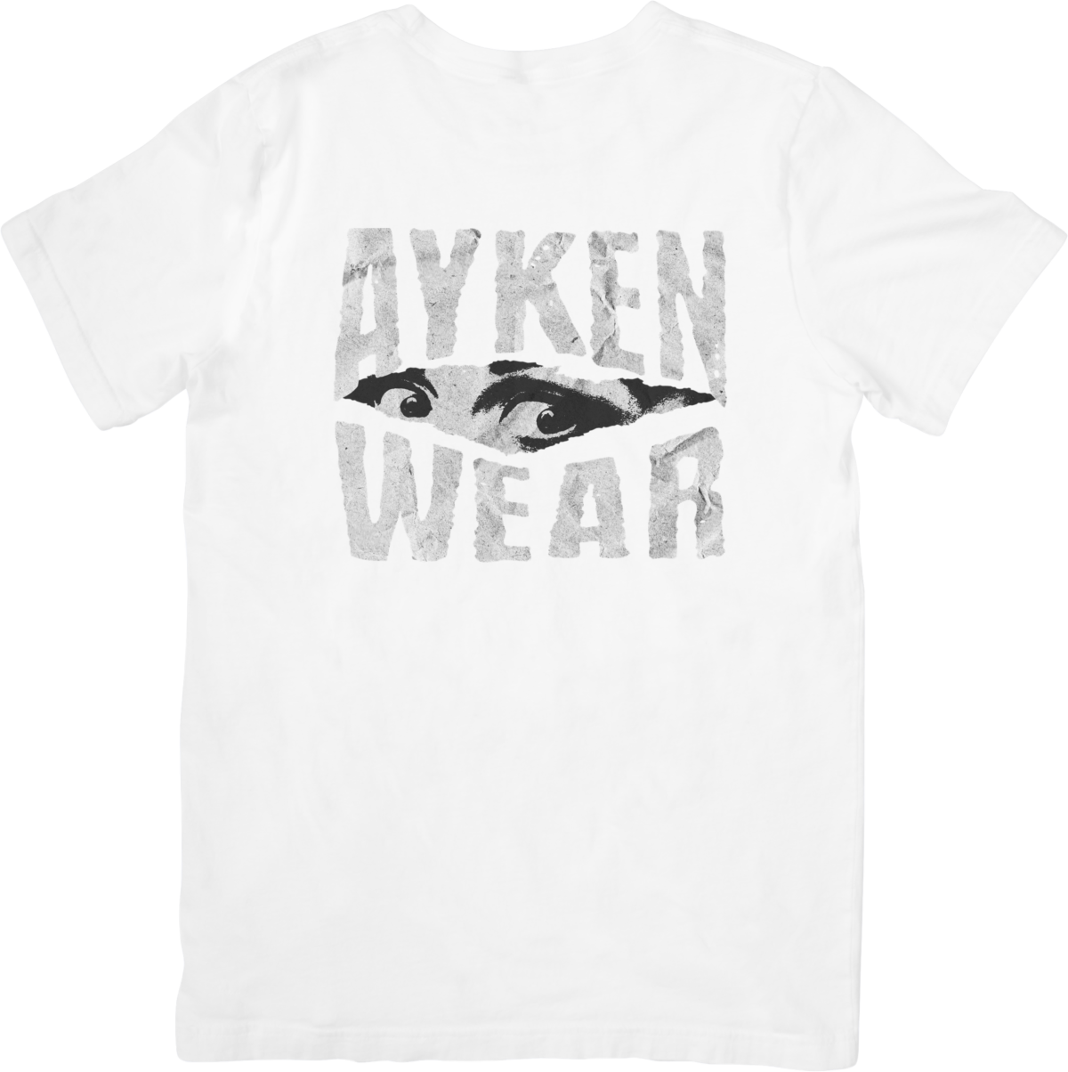 Tee Shirt Homme Femme- Motif Ayken Wear gris