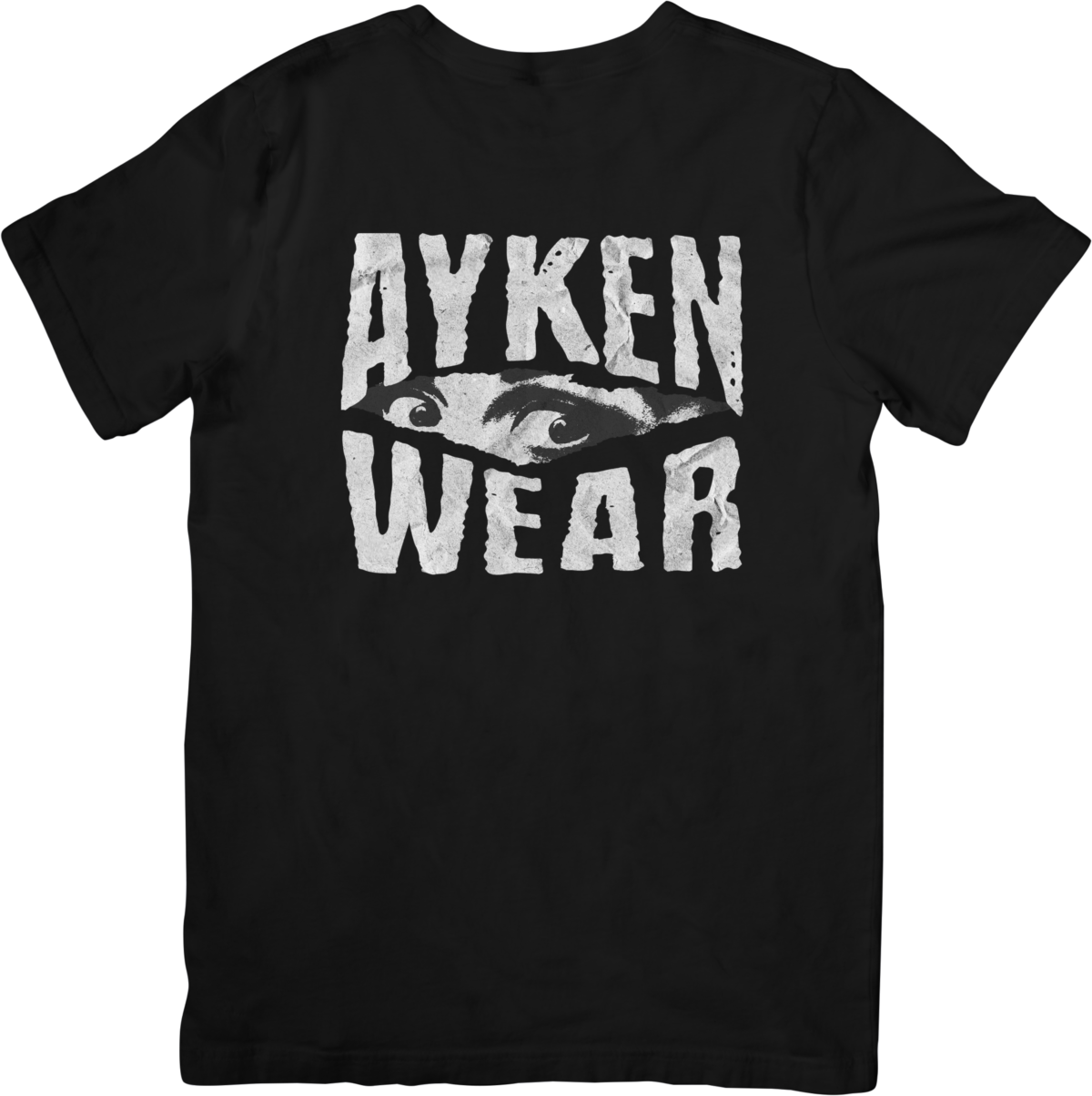 Tee Shirt Homme Femme- Motif Ayken Wear noir