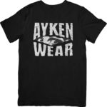 Tee Shirt Homme Femme- Motif Ayken Wear noir