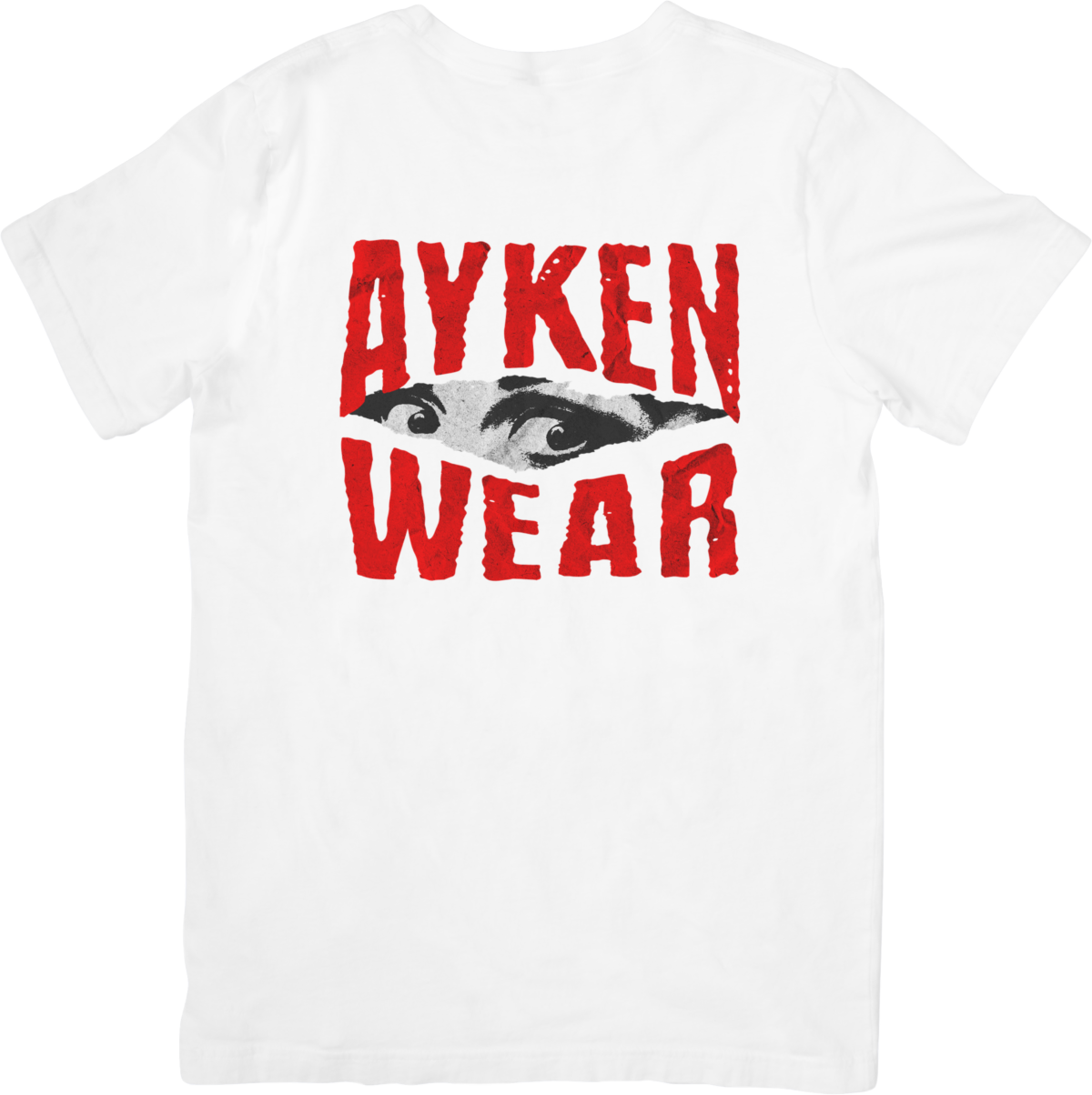 Tee Shirt Homme Femme- Motif Ayken Wear rouge