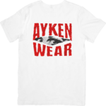 Tee Shirt Homme Femme- Motif Ayken Wear rouge