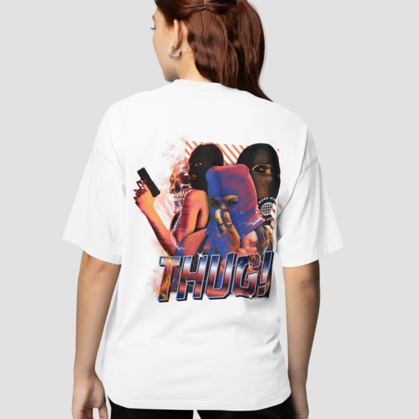 Tee Shirt Femme - THUG Blanc