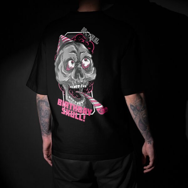 Tee Shirt Oversize Homme - Birthday Skull