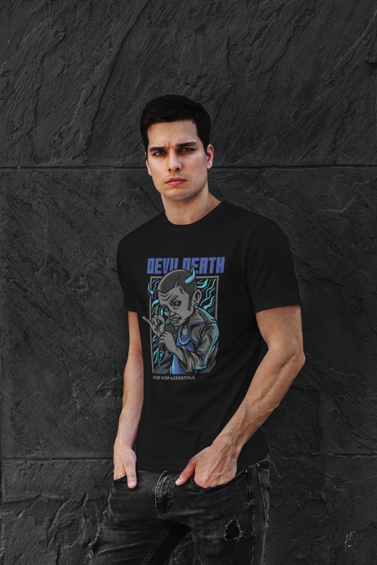 Tee Shirt Homme – Devil Death Illustration